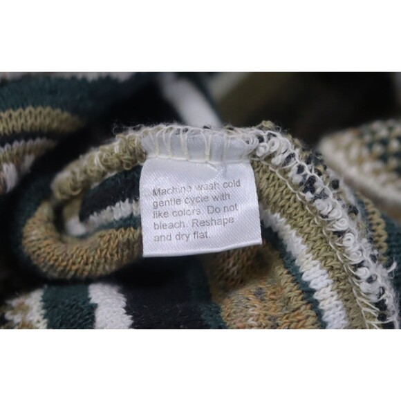 Vtg J Ferrar Textured Sweater Mens Large 3D Raised 90's Coogi Style Biggie Cosby - Picture 6 of 6